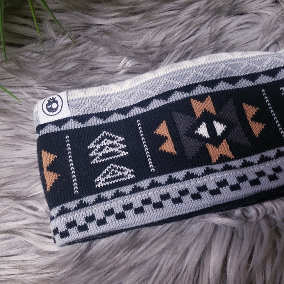 HEADSTERKIDS NWT Knit Fleece Lined Aztec Print Headband O/S - Picture 2 of 7